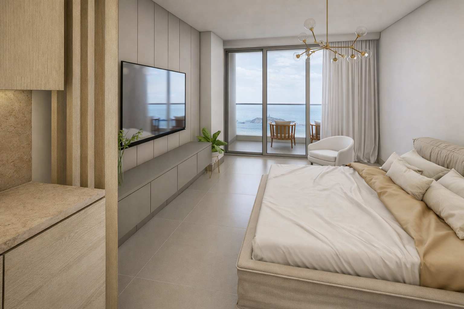Habitación con vista al mar Arena Apartasuites